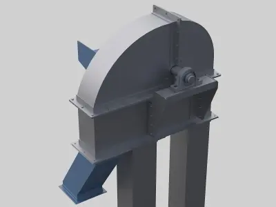 Bucket elevator lift 3D model