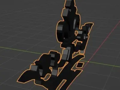 Gold Crown Logo 3D model