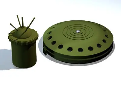 Land mines 3D model