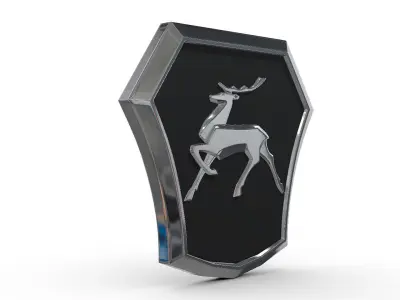 gaz logo 3D model from CGTrader