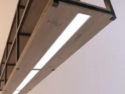 Shelves industrial style Free 3D model