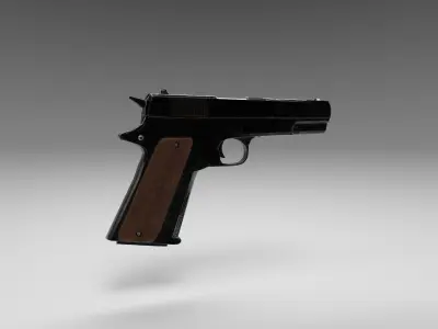 M1911 Style Pistol Custom Free low-poly 3D model