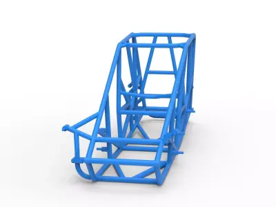 Frame of Silver Crown Car Scale 1 to 25 3D print model