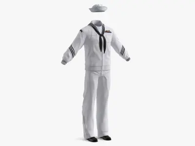  US Navy Service Uniform White with Awards 
