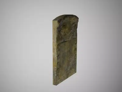 Old Mossy Tombstone Free low-poly 3D model