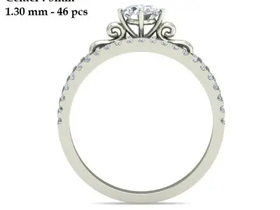 Wedding Ring  3D print model 145