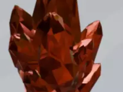 Stylized Magic Crystal Pack 6 Fantasy Crystals Game Ready Low-poly 3D model