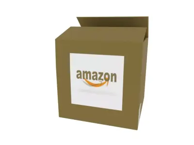 Amazon box Low-poly 3D model purchase