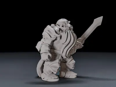 warrior goblin 3 3D print model