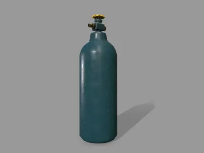 Oxygen Tank Low-poly 3D model order
