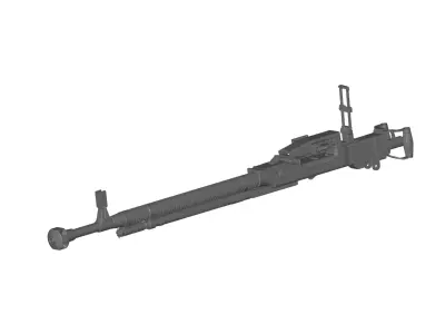  machine gun  3D model