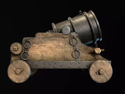 Mortar  Low-poly 3D model