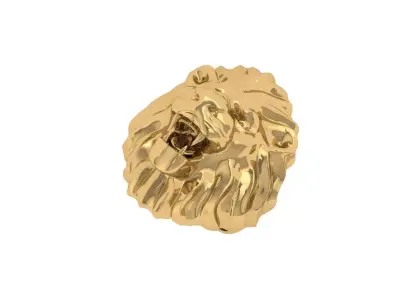 Lion Ring 3D print model