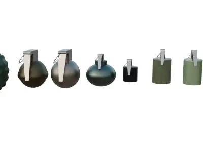 war bomb package Free low-poly 3D model