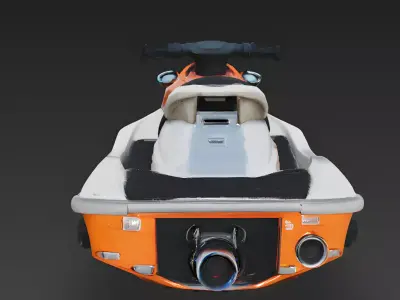 Realistic Luxury Jet Ski 3D Model 3D Model Low-poly 3D model