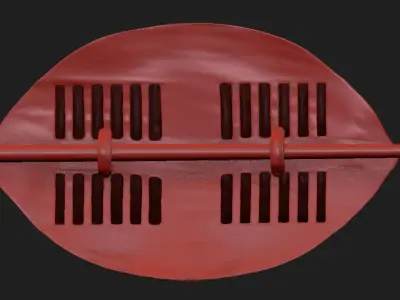 African Shield 3D model