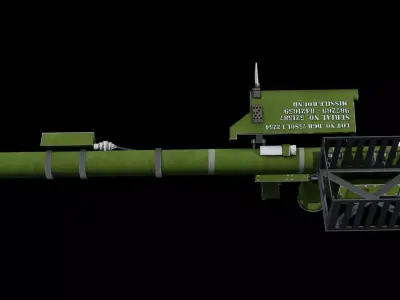 FIM 92 Stinger Missile Launcher Game Ready Military Asset Low-poly 3D model