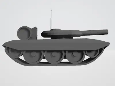 Generic lowpoly tank 3D model