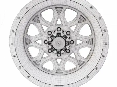 Car Alloy 3d model  3D model