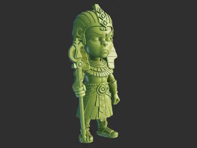 Egyptian King Figurine 3D print model