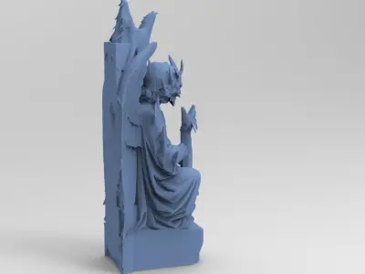 Staff of the serpent Stone  3D model