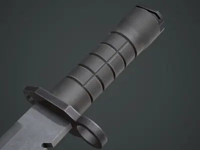 M9 Bayonet Knife Low-poly 3D model order
