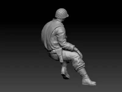 Military man ready to 3d print 3D model