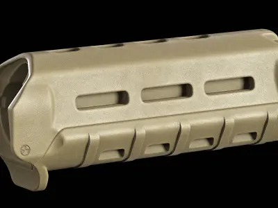 Magpul MOE M-Lok Handguard Low-poly 3D model