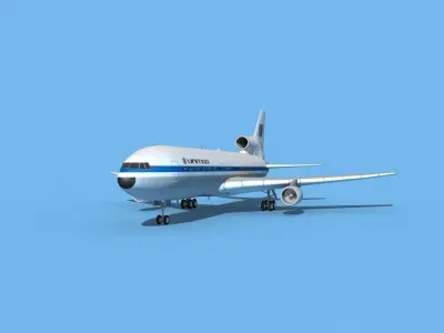 Lockheed L1011 United Airlines 2 3D model