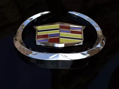 Cadillac Insignia Logo Free 3D model