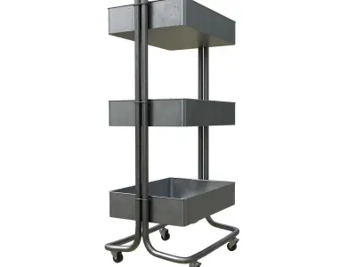 Cart Steel  Low-poly 3D model