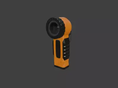 Flashlight Pack - 4 PBR Flashlights 3D Model Low-poly 3D model