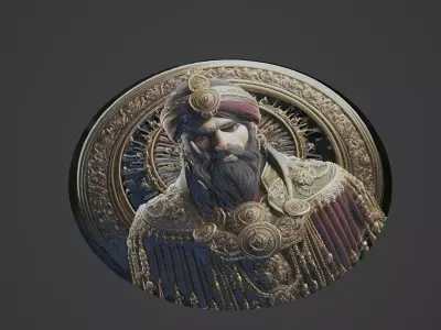 Saladin Medallion 3D print model buy