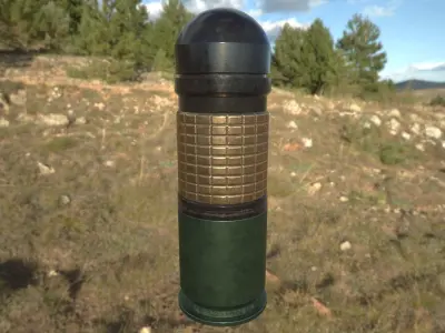 40mm grenade M1XXX Low-poly 3D model
