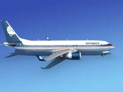 Boeing 737-800 Aeroperu 3D model