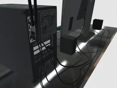 Programmer desktop 3d PC Free 3D model