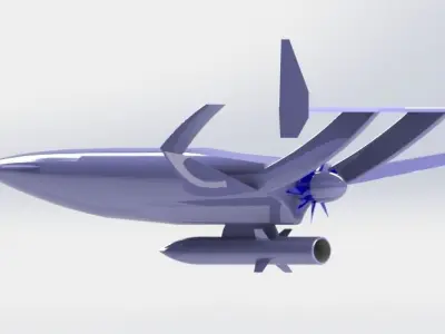 unmanned aerial vehicle with imaginary design  3D model