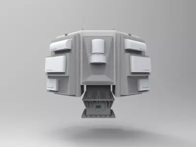 AN SLQ-32 electronic warfare 3D print model