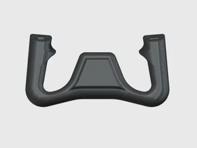 Beechcraft Style Flight Yoke for flight simulator 3D print model