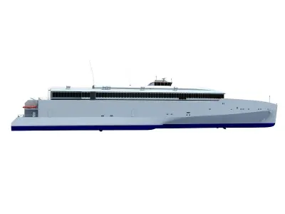 Austal Super Fast Yacht 3D model