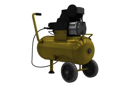 Compressor Air pressure Supply Low-poly 3D model