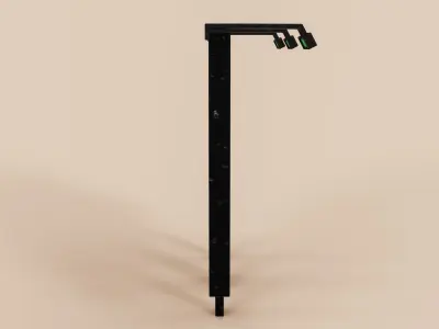 Advertising Billboard Panel Type D Low-poly 3D model