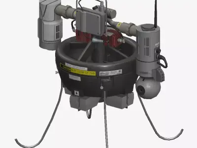 RQ16 Drone Low-poly 3D model