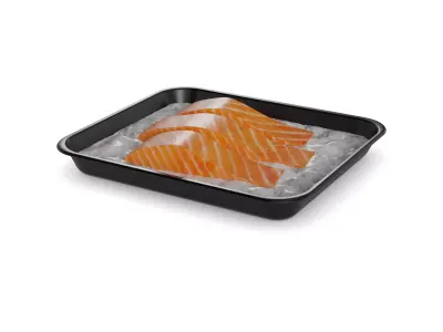 Salmon and salmon products Salmon Sashimi Low-poly 3D model