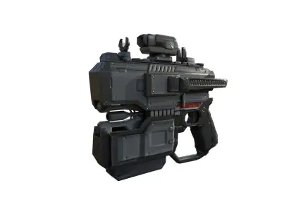 Gun 3d Model apocalypse weapon 3D model