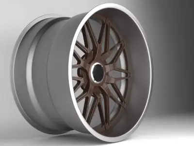 Schott Drift Wheels Low-poly 3D model