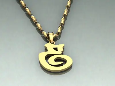 Pendant E-e1 3D print model