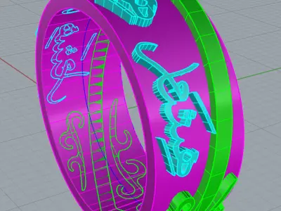 Gabriela Hicham  ring   3D model