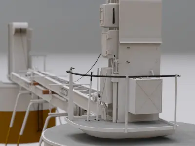 Titanic Electric Cranes 3D model