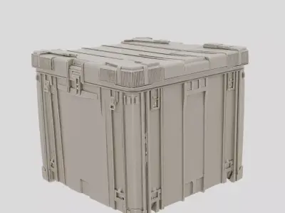 Remote Research Outpost Supply Crate for 3D print 3D model